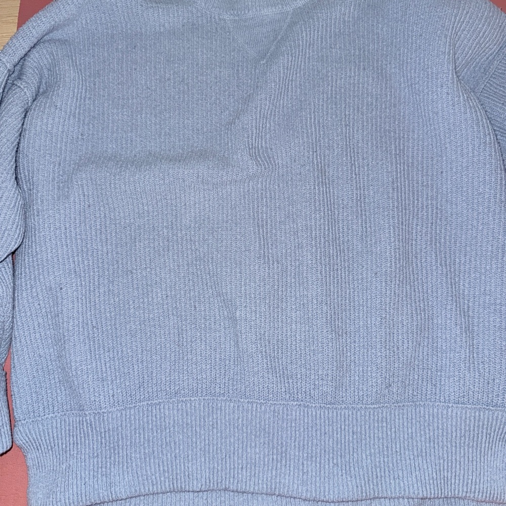 Aerie size small oversized Soft Blue Crew Neck Sweater - Picture 11 of 12